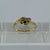 Antique Art Deco Diamond Bypass Platinum Set Ring 18ct 18k Yellow Gold - Size K