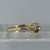 Two Stone Diamond Twist Bypass Ring 18ct 18k Yellow Gold - Size K 1/2