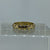 White Spinel Bezel Set Band Ring 18ct 18k Yellow Gold  - Size P