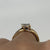 Diamond Cluster .20ct Solitaire Illusion Ring 9ct 9k Yellow Gold - Size L 1/2