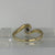 Diamond Bypass Twist Solitaire Illusion Setting Ring 9ct 9K Yellow Gold - Size J