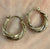 Twist Hatched Finish Small Hoop Earrings 9ct 9k Yellow Gold