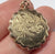 Scalloped Edge Foliate Engraved Locket 9ct 9k Yellow Gold