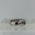 London Blue Topaz Square Bezel Set Ring 9ct 9K White Gold - Size H