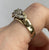 Diamond Cluster Foliate Accents Ring 9ct 9k Yellow Gold  - Size O