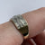 Diamond 3 Row Band Ring 9ct 9k Yellow Gold  - Size O