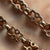 Stars and Bars Chain Necklace 9ct 9k Rose Gold - 20" Inches