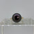 Tahitian Aubergine Pearl & Baguette Diamond Ring 10ct Yellow Gold - Size N 1/2