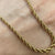 Rope Twist Chain Necklace 9ct 9k Yellow Gold 15"