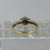 Diamond Cluster Twist Croissant Shoulder Ring 9ct 9k Yellow Gold  - Size O