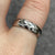 Diamond Flush Set Band Ring 9ct 9k White Gold - Size M