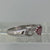 Pink Tourmaline Heart With Diamond Accents Ring White Gold 9ct 9k - Size M