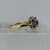 Sapphire & Diamond Daisy Flower Ring 18ct 18K Yellow Gold - Size K