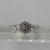 Diamond 0.25ct Daisy Flower Cluster Twist Accent Ring 9ct 9k White Gold - Size N