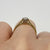 Diamond Solitaire Cathedral Shoulder Ring 18ct 18k Yellow Gold - Size K