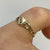 Diamond Heart Cut Out Signet Ring 9ct 9k Yellow Gold - Size J