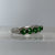 Jadeite Five Stone Ring 14ct 14k White Gold - Size K 1/2