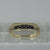 Retro Diamond 5 Stone Square Shoulder Ring 18ct 18k Yellow Gold - Size K