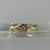 Diamond .15ct Trilogy Twist Ring 9ct 9k Yellow Gold - Size O