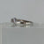 Diamond .11ct Twist Accent Ring 9ct 9k White Gold - Size P