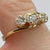 Diamond Trilogy Bypass Ring 9ct 9k Yellow Gold  - Size J