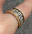 Diamond Greek Key Cut Out Ornate Band Ring 9ct 9k Yellow Gold - Size P