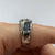 Diamond .75ct & Sapphire Shooting Star Ring 18ct 18k White Gold  - Size N 1/2