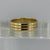 Ribbed Wedding Band Ring 18ct 18k Yellow Gold - Size Q 1/2