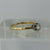 Antique Diamond Platinum Set Solitaire Ring 18ct Yellow Gold - Size M 1/2