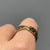 Greek Key Crossover Cubic Zirconia Accents Ring 14ct 14K Yellow Gold - Size R