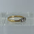 Antique Diamond Trilogy Platinum Set Ring 18ct 18k Yellow Gold  - Size L