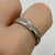 Diamond Wishbone Pave Band Ring 9ct 9k White Gold - Size S 1/2