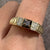 Smoky Quartz & Diamond .14ct Cluster Ring 9ct 9k Yellow Gold - Size V