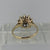 Diamond Tiered Cluster Ring 9ct 9k Yellow Gold  - Size P