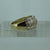 Diamond Pave Set Decorative Band Ring 9ct 9k Yellow Gold  - Size O