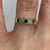 Emerald & Diamond Five Stone Pave Set Band Ring 9ct 9k Yellow Gold  - Size N