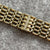 Bar Gate Chain Bracelet 9ct 9k Yellow Gold - 8" Inches