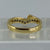 Diamond Wishbone Style Half Eternity Ring 18ct 18k Yellow Gold  - Size L