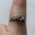 Antique Diamond Ornate Platinum Setting Ring 18ct 18k Yellow Gold - Size N