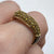 Yellow Topaz Pave Set Curved Chunky Wishbone Ring 18ct 18k Yellow Gold  - Size O