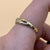 Diamond Crossover Twist Band Ring 9ct 9k Yellow Gold - Size O