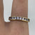 Cubic Zirconia Half Eternity Channel Set Ring 9ct 9k Yellow Gold - Size P 1/2