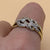 Diamond Braided Cluster Ring 9ct 9k Yellow Gold - Size Q