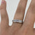 Blue Topaz & Diamond Ring 9ct 9k White Gold - Size L