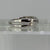 Diamond .10ct Channel Set Crossover Ring 9ct 9k White Gold  - Size K 1/2