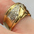 Diamond 0.05ct Chunky Lightening Bolt Ring 18ct 18k Yellow Gold  - Size L 1/2