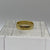 Engraved Edge Wedding Band Ring 18ct 18k Yellow Gold - Size M 1/2