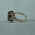 Smoky Quartz Ornate Solitaire Ring 9ct 9k Yellow Gold  - Size N