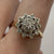 Diamond Tiered Cluster Ring 9ct 9k Yellow Gold  - Size P