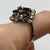 Diamond & Sapphire Ornate Cluster Ring 18ct 18k White Gold - Size P